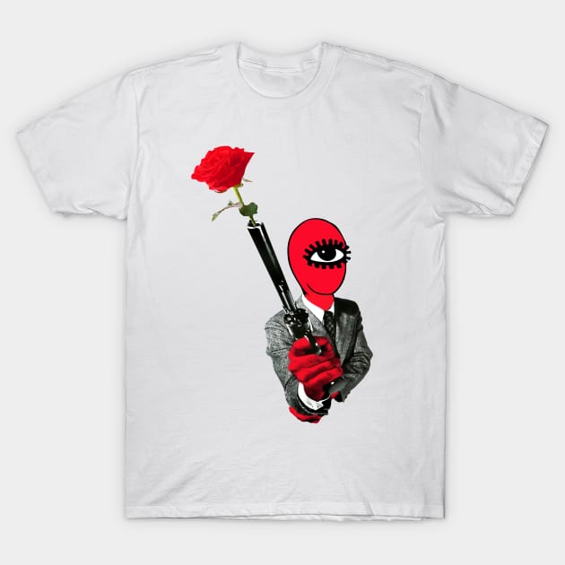 Cyclops Rose Shooter T-Shirt by idrockthat